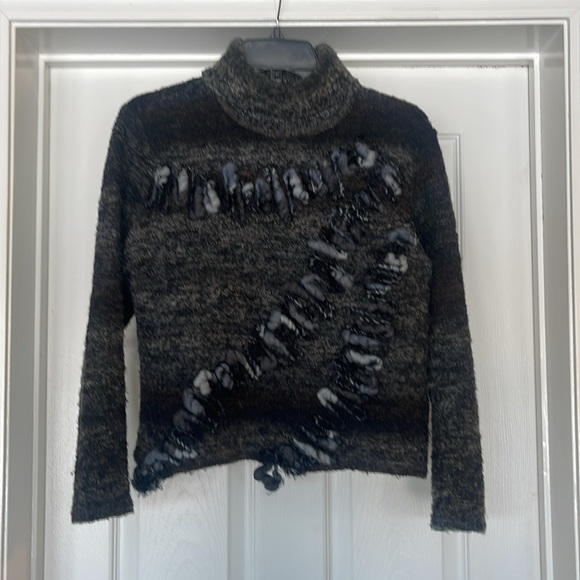 Japanese designer Masaki Kyoko - made in Japan alpaca blend artsy sweater - L - Picture 1 of 5